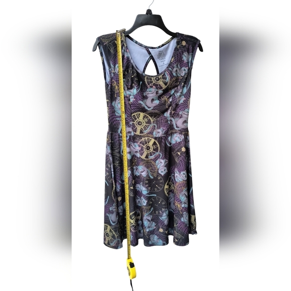 Disney Alice Through The Looking Glass Cheshire Cat Fit & Flare Midi Dress L - Picture 7 of 12